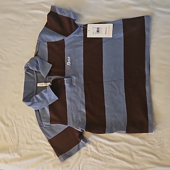 RVCA REPLAY CROPPED POLO TEE - Picture 6 of 8